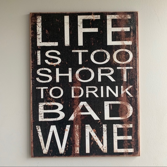 WINE ART FUNNY MEME WALL SIGN ADULT DRINK ALCOHOL - Picture 3 of 6